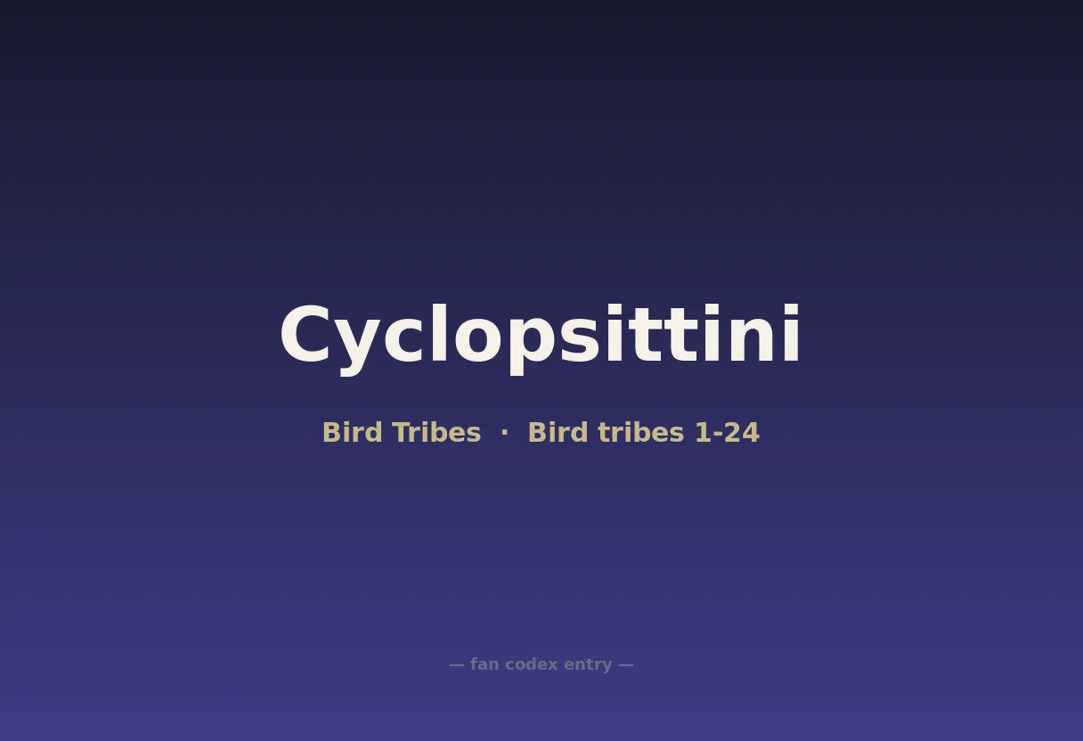 Cyclopsittini